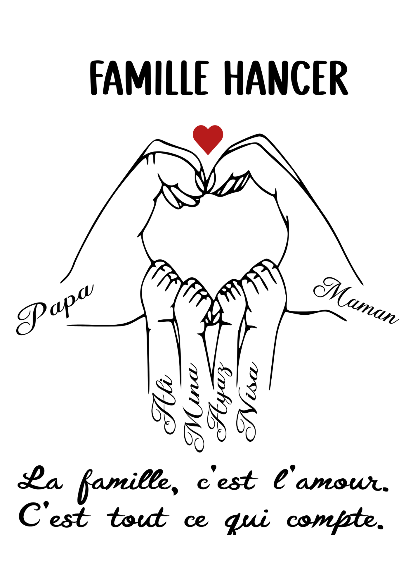 Famille Cœur d'amour
