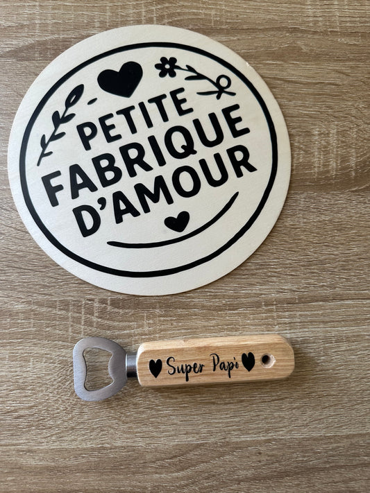 Décapsuleur en Bois personnalisable