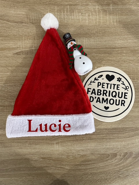 🎄 Bonnet de Noël personnalisable avec prénom